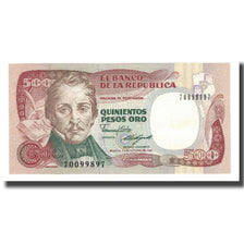 Banknot, Colombia, 500 Pesos Oro, 1987, 1987-10-12, KM:431, UNC(65-70)
