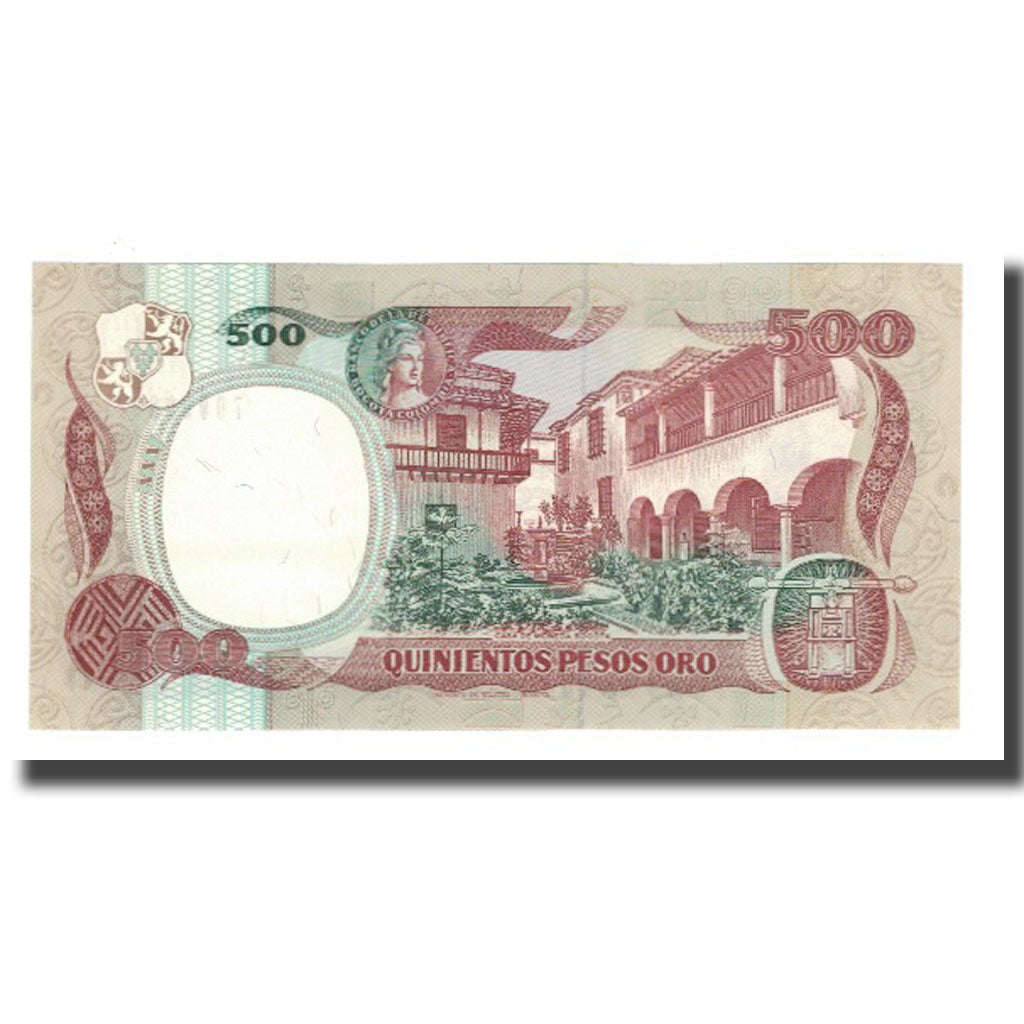 Banknote, Colombia, 500 Pesos Oro, 1987, 1987-10-12, KM:431, UNC(65-70)