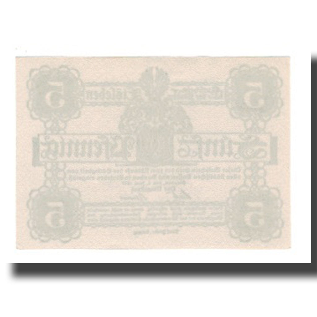 Banconote, Germania, Eisleben Stadt, 5 Pfennig, N.D, 1917, 1917-06-01, FDS