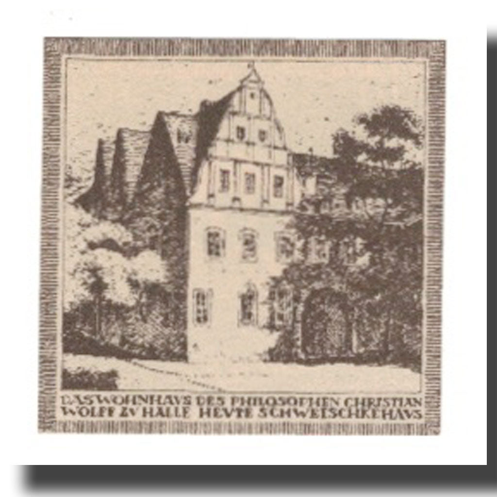 Banconote, Germania, Halle a.d. Saale Stadt, 10 Pfennig, batiment 2, undated