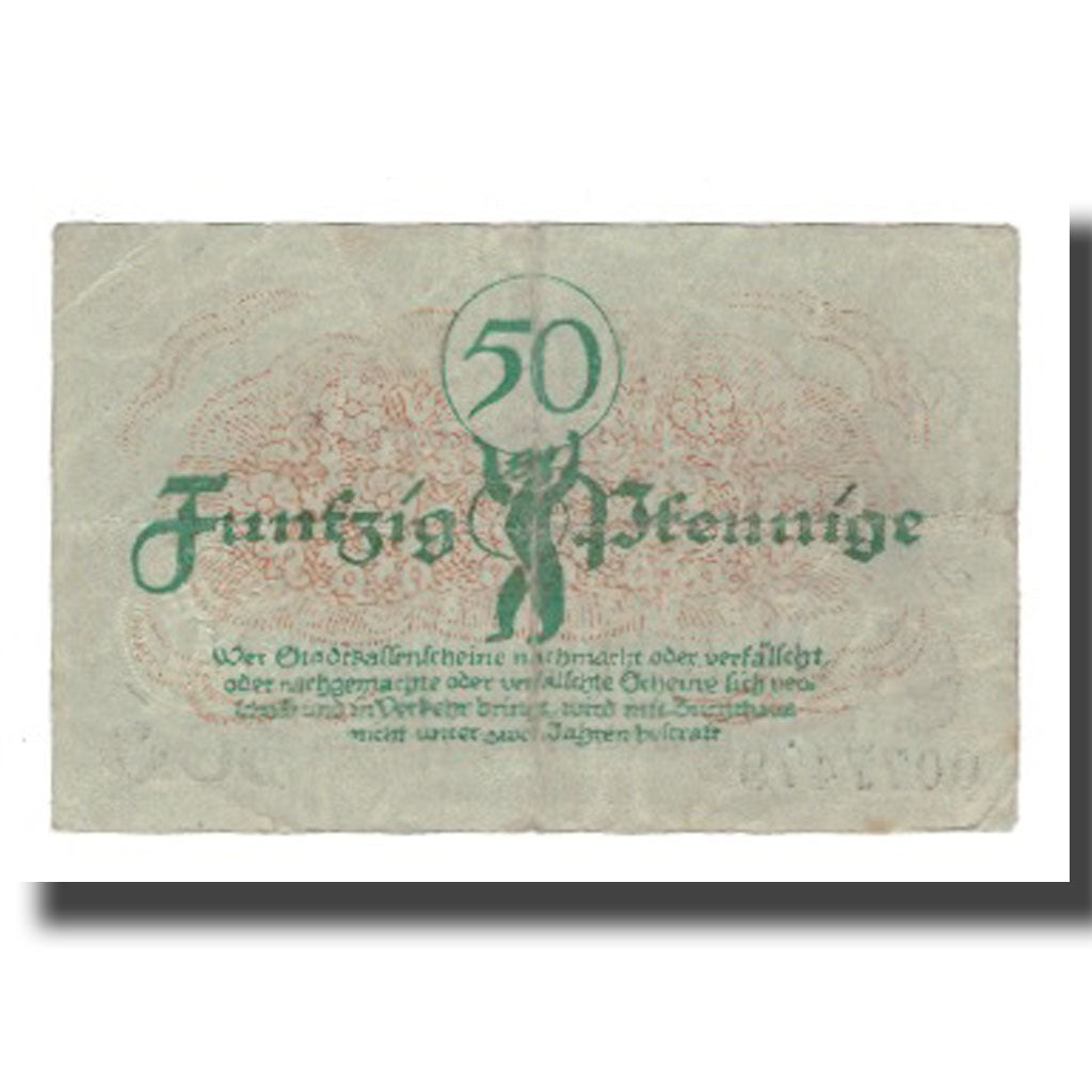 Banknot, Niemcy, Berlin Stadt, 50 Pfennig, valeur faciale 2, 1920, 1920-12-31