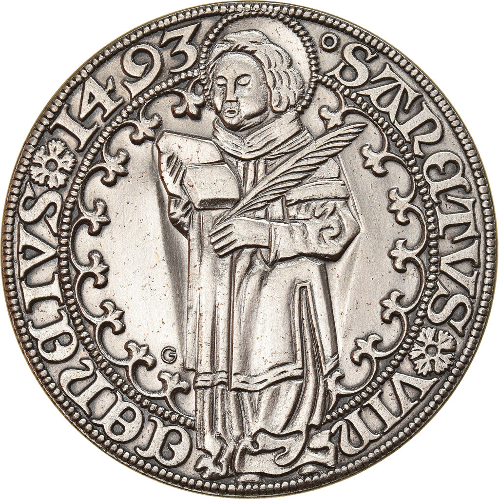 Suíça, Medal, Reproduction Thaler, 1968, MS(63), Prata Cromada a Cobre