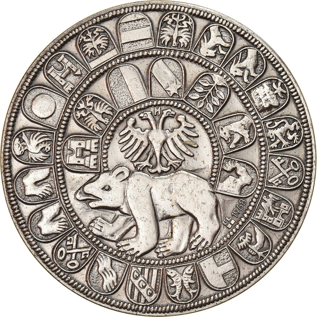 Suíça, Medal, Reproduction Thaler, 1968, MS(63), Prata Cromada a Cobre