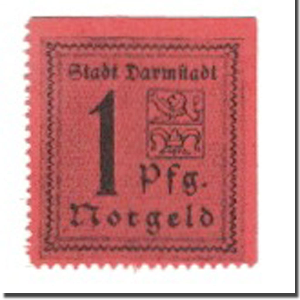 Banknot, Niemcy, Darmstadt Stadt, 1 Pfennig, N.D, 1920, AU(55-58), Mehl:D5.4