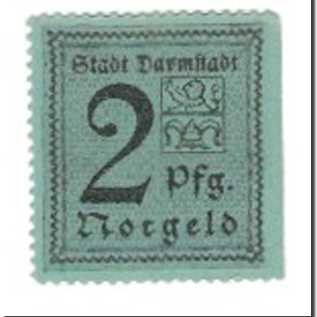 Banknot, Niemcy, Darmstadt Stadt, 2 Pfennig, N.D, 1920, AU(55-58), Mehl:D5.4