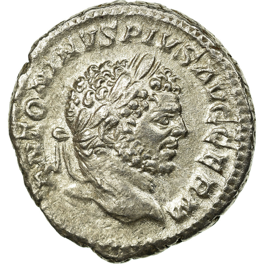 Moneta, Caracalla, Denarius, AU(55-58), Srebro, Cohen:282.