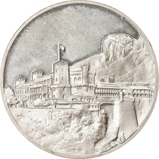 Monaco, Medal, Prince Rainier III, Politics, Society, War, MS(63), Silver