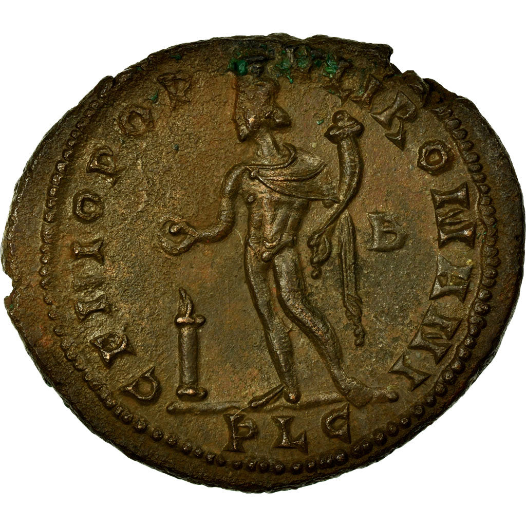 Munten, Maximus Hercules, Follis, ZF+, Koper, Cohen:156