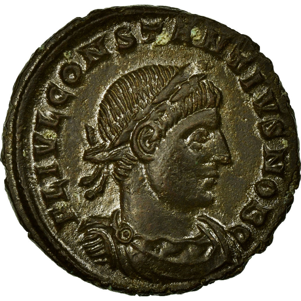 Coin, Constantius II, Nummus, Arles, AU(55-58), Copper, Cohen:105