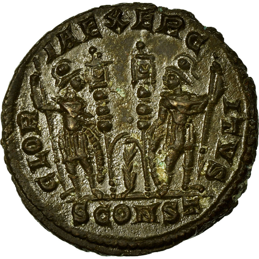 Coin, Constantius II, Nummus, Arles, AU(55-58), Copper, Cohen:105