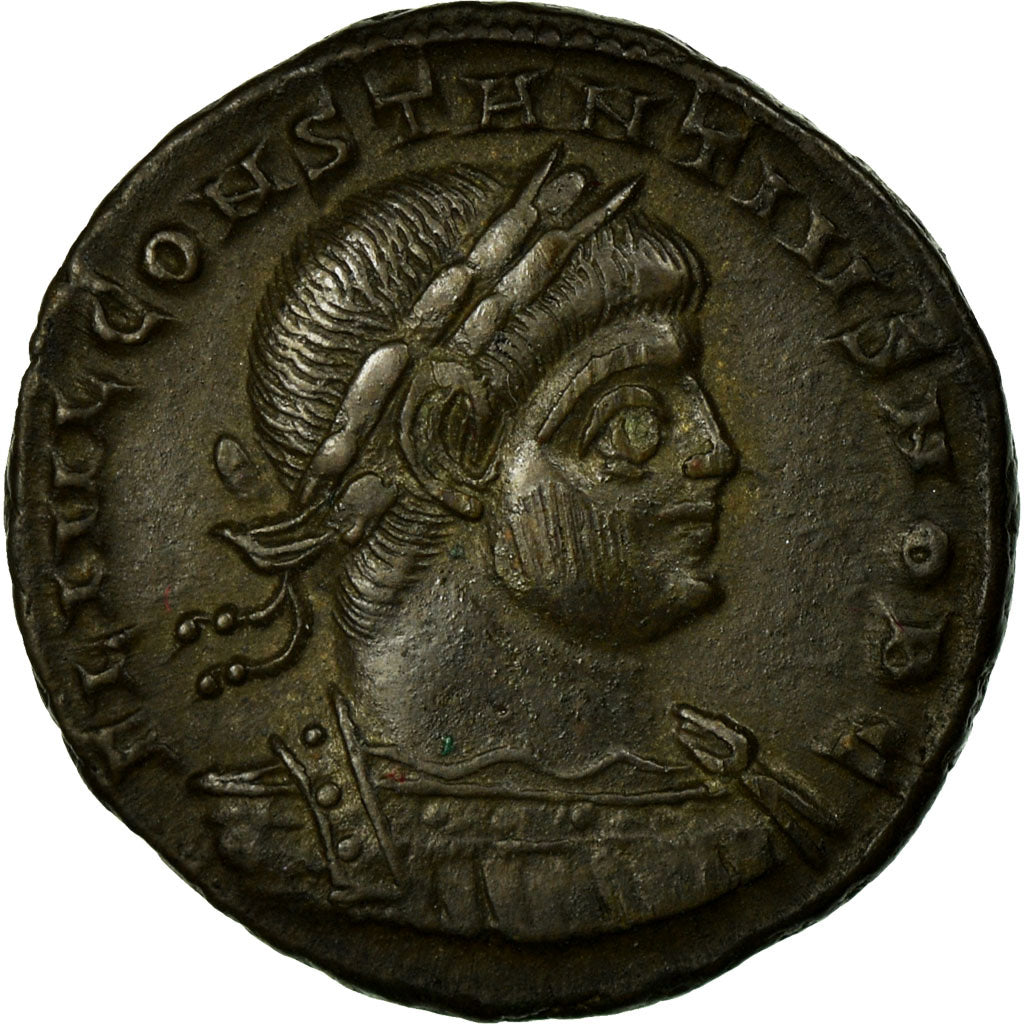 Moneta, Constantius II, Nummus, Siscia, AU(55-58), Miedź, Cohen:104