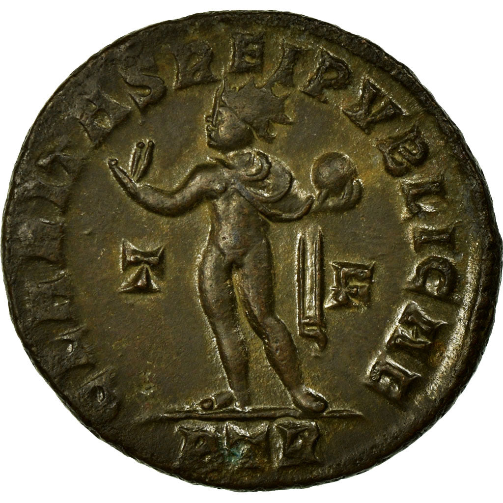Coin, Constantine II, Nummus, Trier, AU(55-58), Copper, Cohen:53