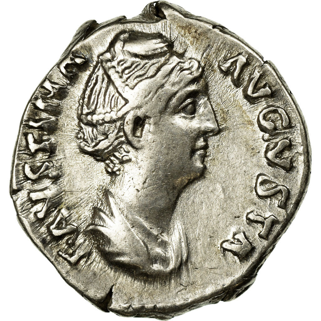 Moneta, Faustina I, Denarius, AU(50-53), Srebro, Cohen:151