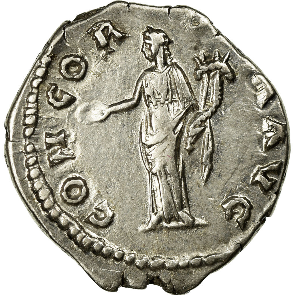 Moneta, Faustina I, Denarius, AU(50-53), Srebro, Cohen:151