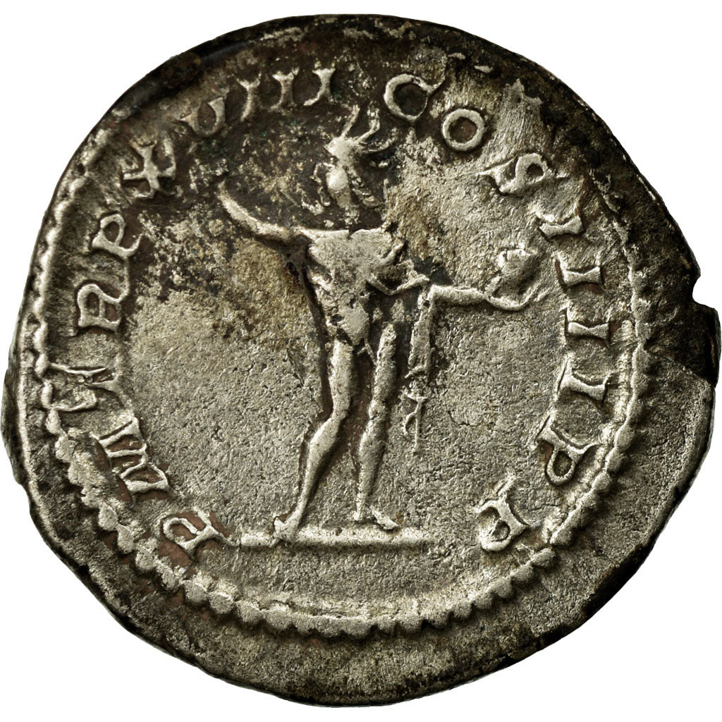 Moneta, Caracalla, Denarius, AU(50-53), Srebro, Cohen:345