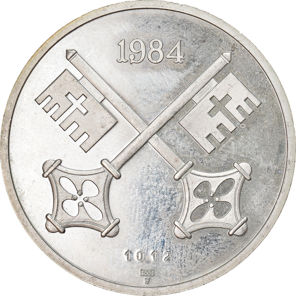 Schweiz, Medaille, Visite du Pape Jean-Paul II, 1984, Walti, UNZ, Silber
