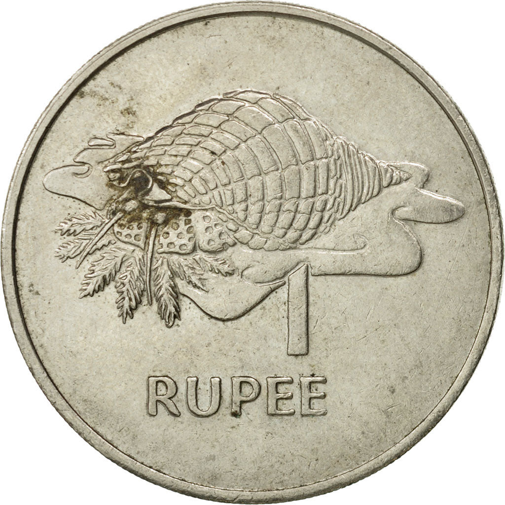 Moneta, Seychelles, Rupee, 1977, British Royal Mint, MB, Rame-nichel, KM:35