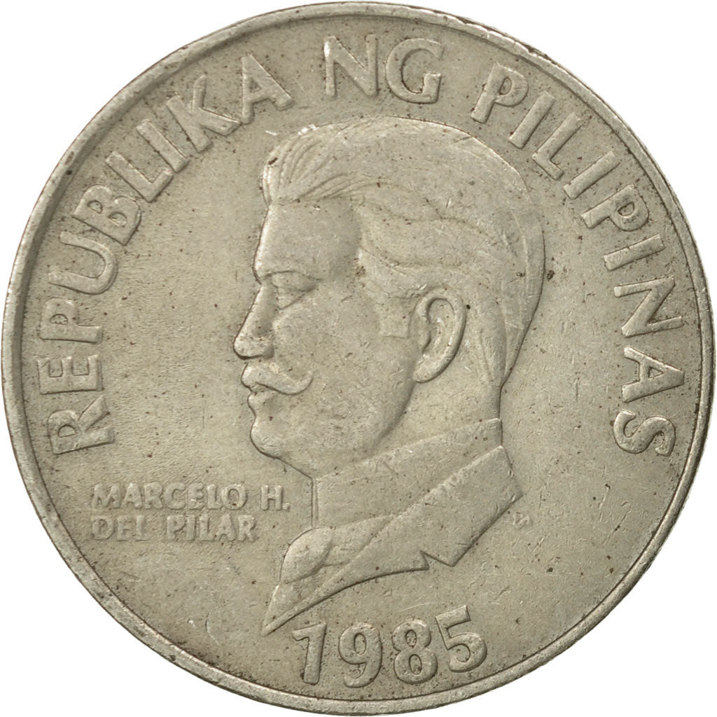 Coin, Philippines, 50 Sentimos, 1985, VF(30-35), Copper-nickel, KM:242.1