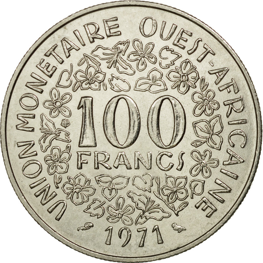 Moneta, Stati dell'Africa occidentale, 100 Francs, 1971, Paris, BB, Nichel, KM:4