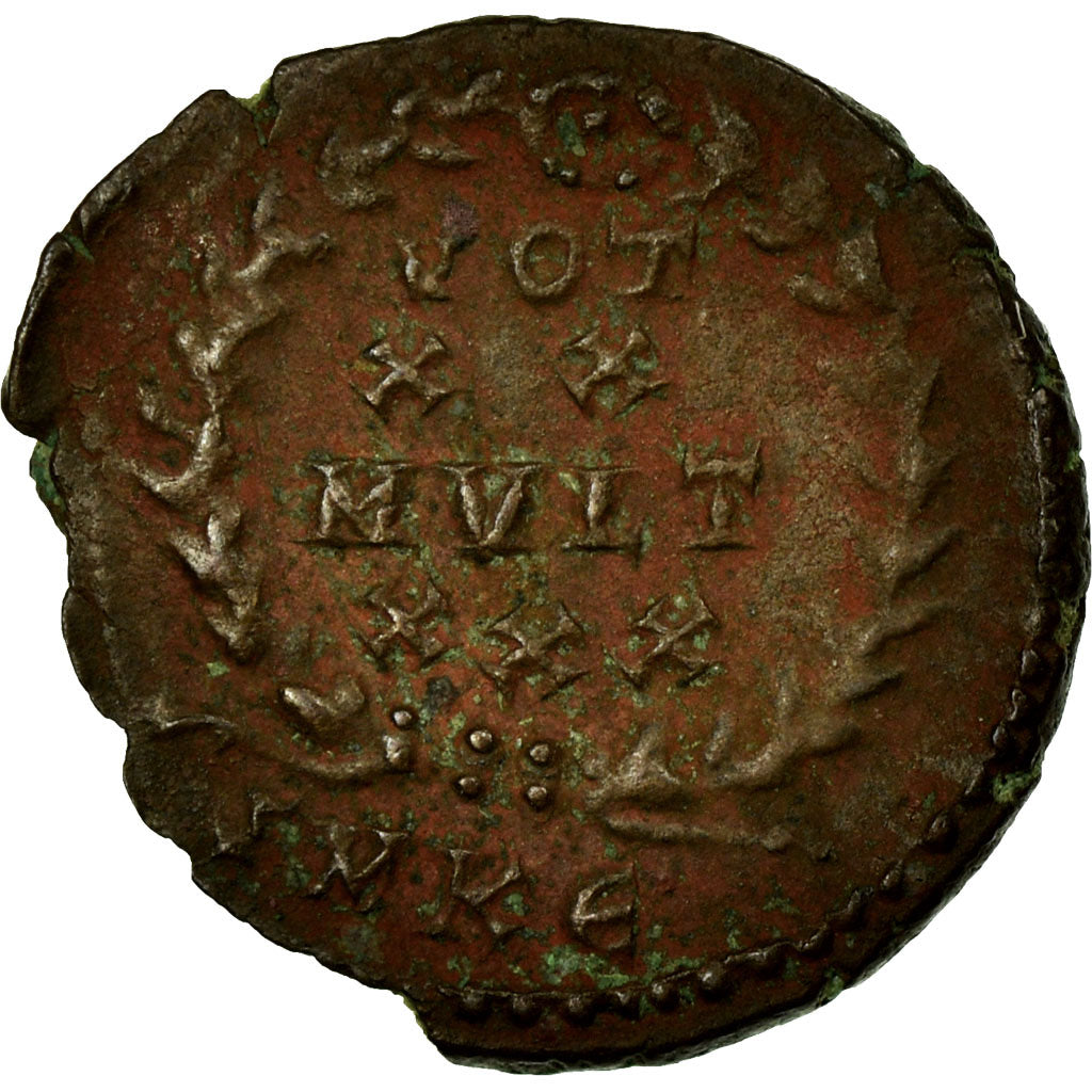 Moneda, Constantius II, Nummus, BC+, Cobre