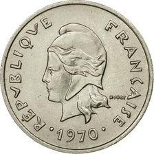 Moneta, Nuova Caledonia, 10 Francs, 1970, Paris, BB, Nichel, KM:5