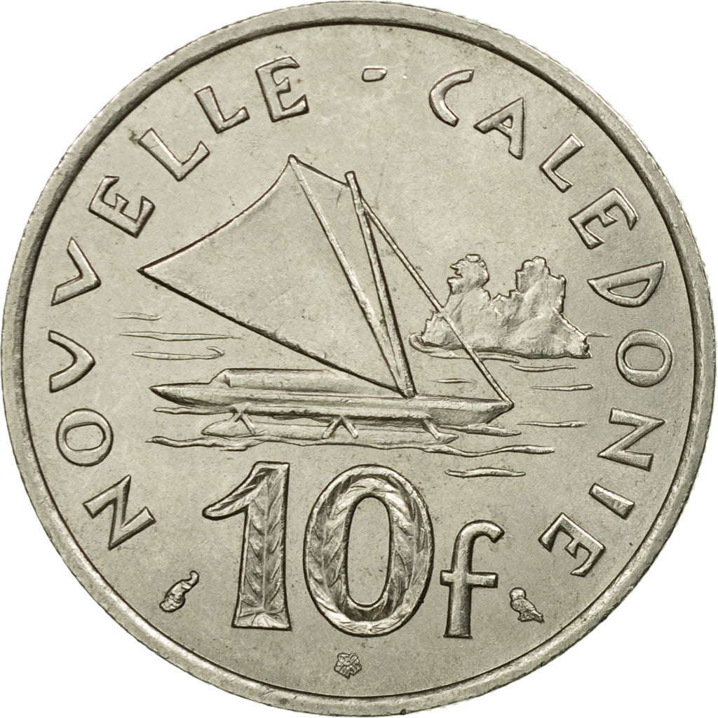 Coin, New Caledonia, 10 Francs, 1970, Paris, EF(40-45), Nickel, KM:5