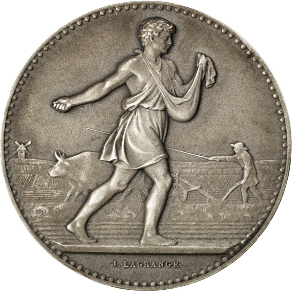 Francia, Medal, French Third Republic, Business & industry, EBC, Plata