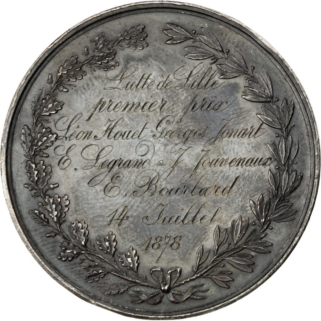 Francia, Medal, French Third Republic, Sports & leisure, EBC, Plata