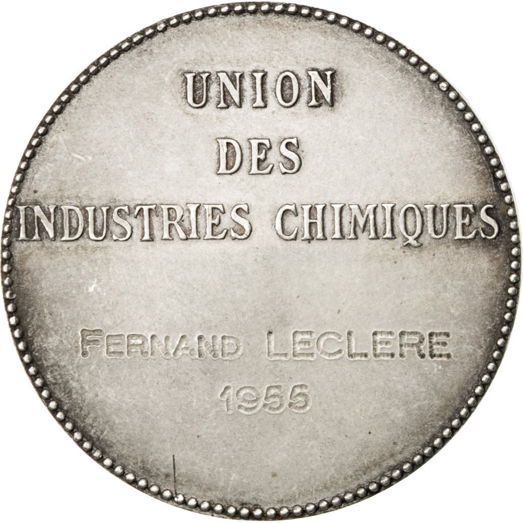 France, Medal, French Fourth Republic, Business & industry, AU(50-53), Silver