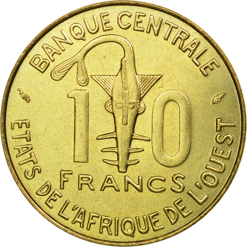 Moneta, Kraje Afryki Zachodniej, 10 Francs, 1980, Paris, EF(40-45)