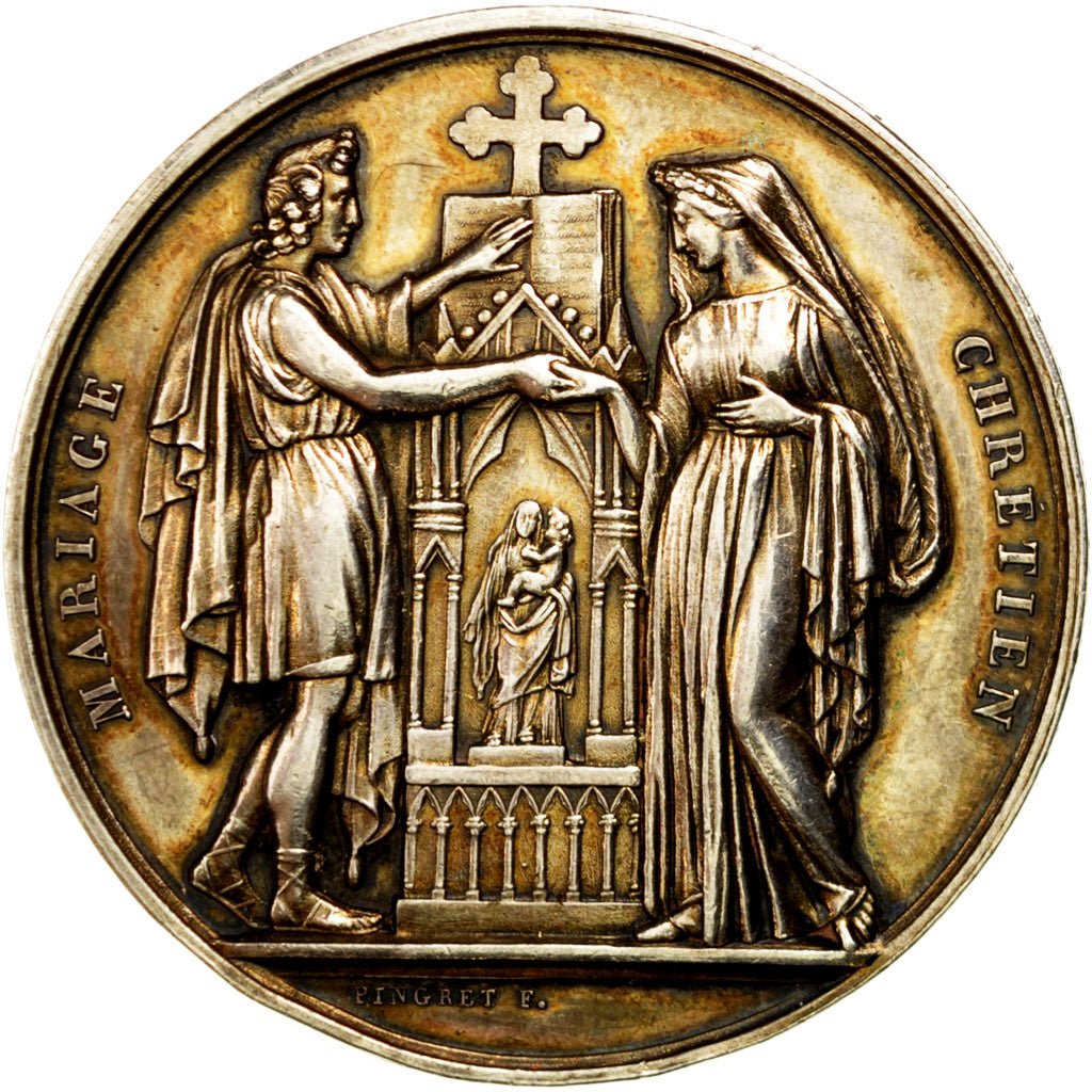 Frankreich, Medal, French Third Republic, Religions & beliefs, Pingret, VZ+