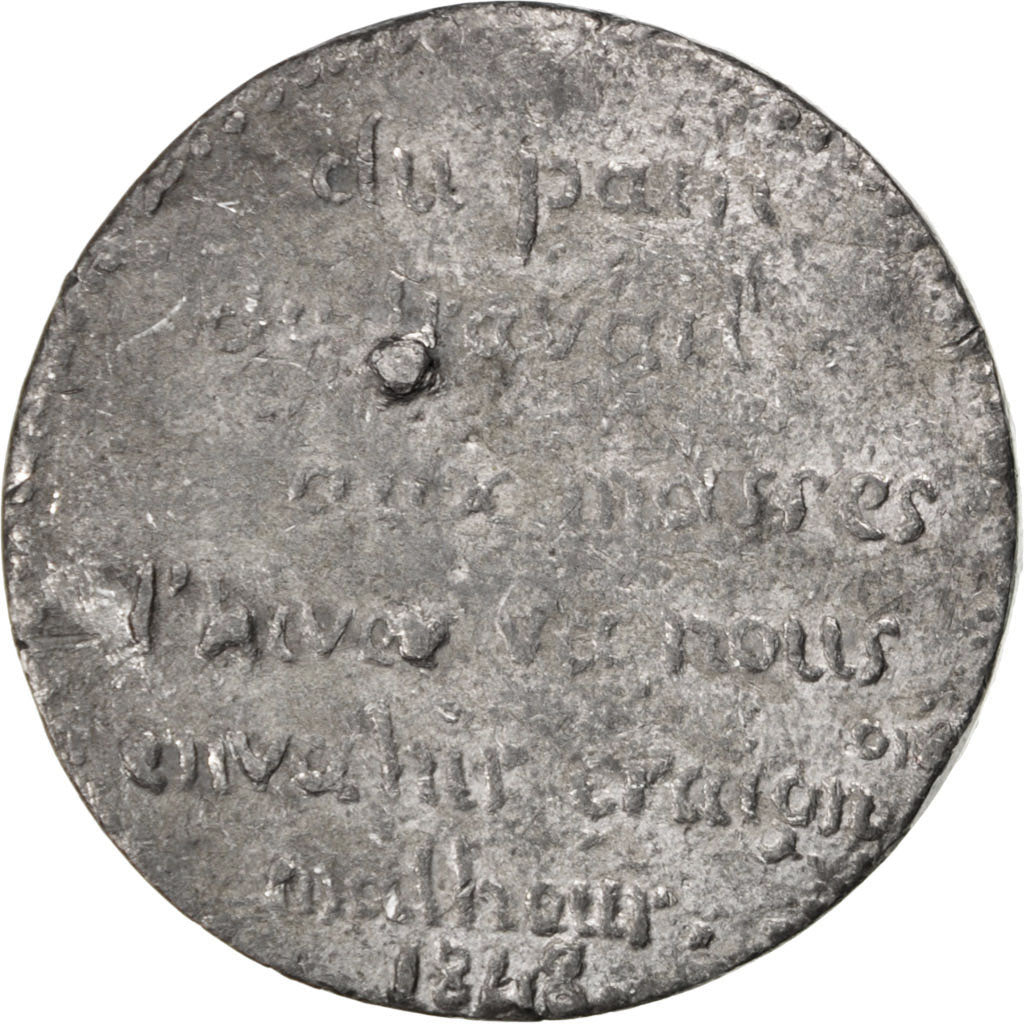 France, Medal, French Second Republic, Politics, Society, War, TTB, Tin
