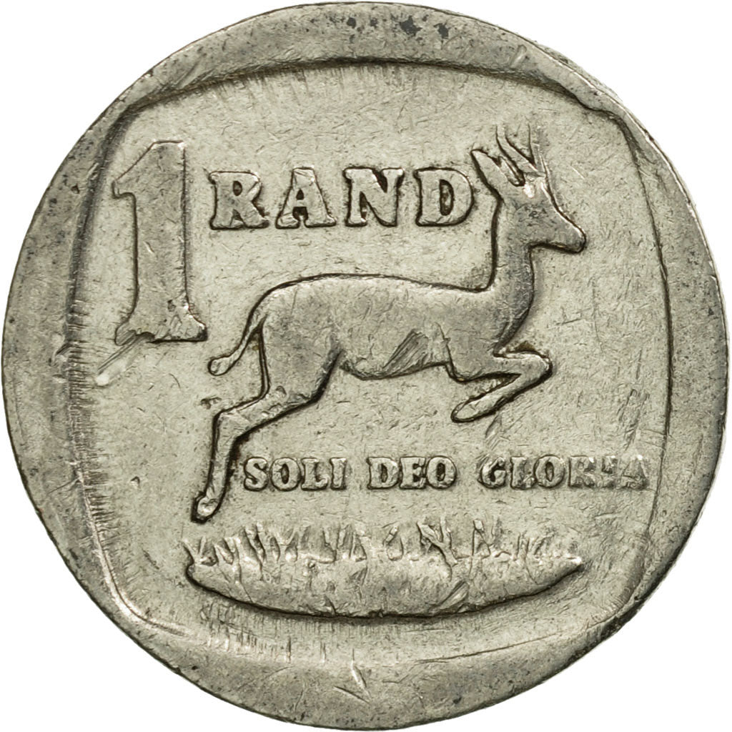 Moneda, Sudáfrica, Rand, 1992, BC+, Níquel chapado en cobre, KM:138