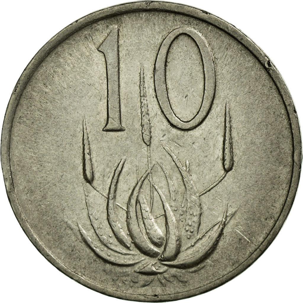 Coin, South Africa, 10 Cents, 1970, VF(30-35), Nickel, KM:85