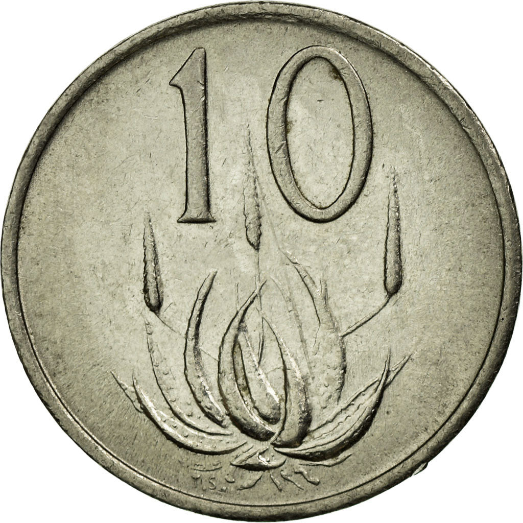 Münze, Südafrika, 10 Cents, 1989, SS, Nickel, KM:85