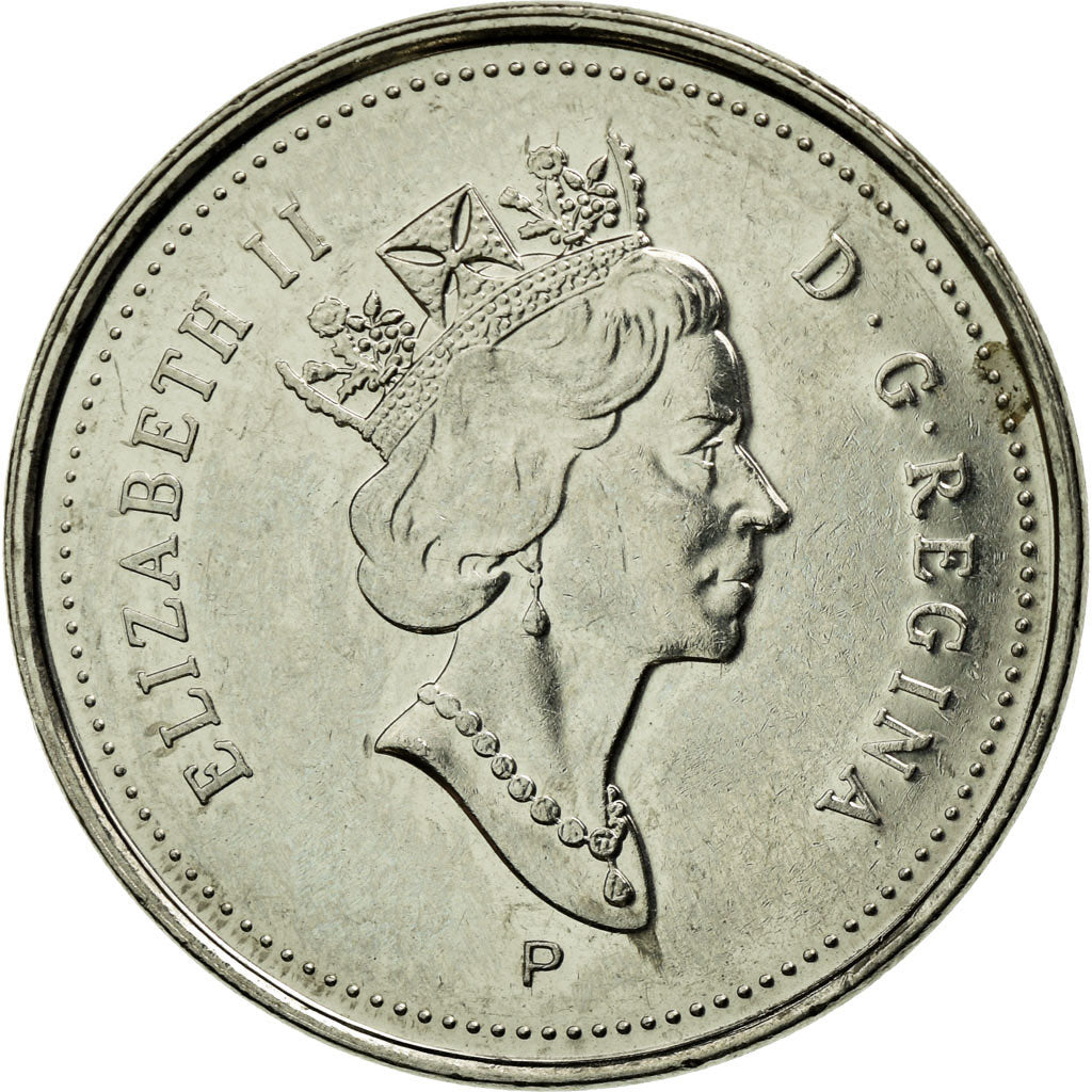 Coin, Canada, Elizabeth II, 5 Cents, 2001, Royal Canadian Mint, Ottawa
