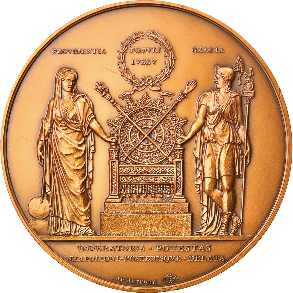 Frankrijk, Medal, First French Empire, History, ZF+, Bronze