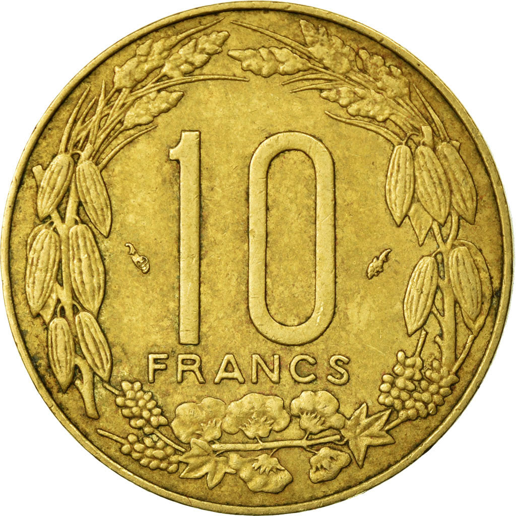 Coin, Central African States, 10 Francs, 1983, Paris, VF(30-35)