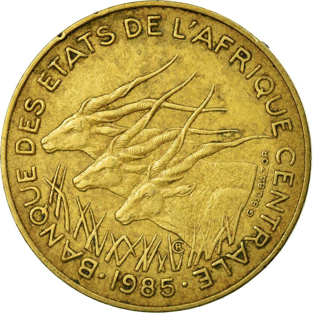 Coin, Central African States, 10 Francs, 1985, Paris, EF(40-45)