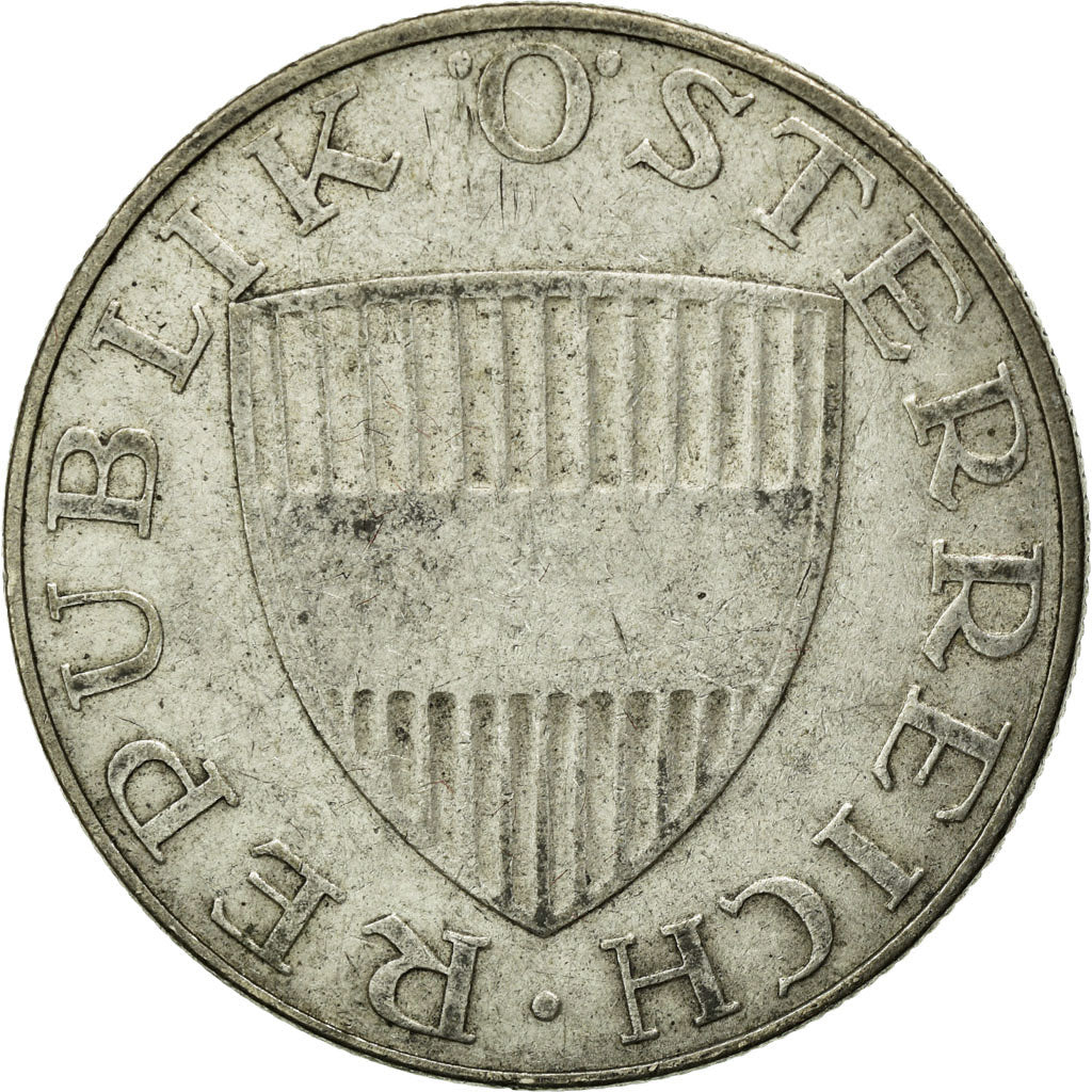 Moneda, Austria, 10 Schilling, 1957, BC+, Plata, KM:2882