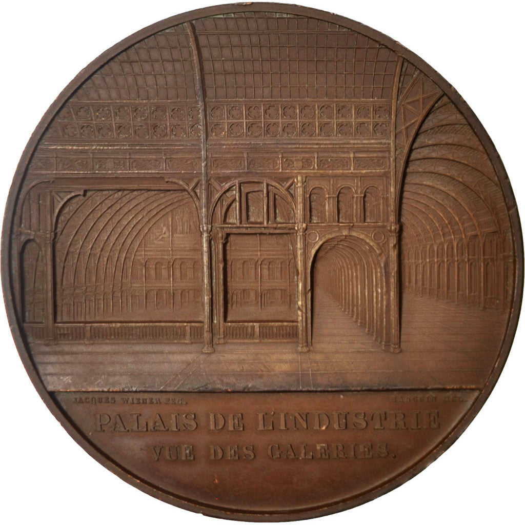 France, Medal, Second French Empire, Business & industry, Caqué, AU(50-53)