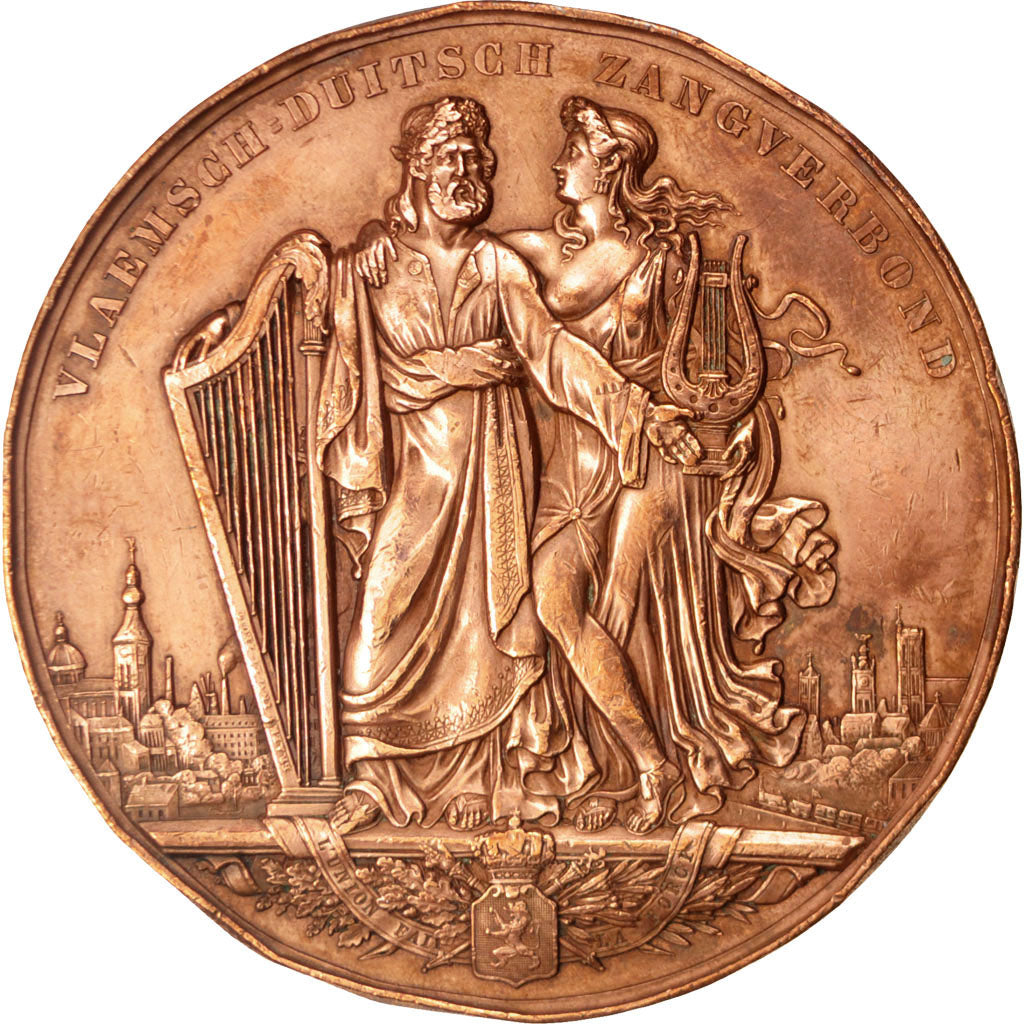 Belgique, Medal, Arts & Culture, TTB, Cuivre