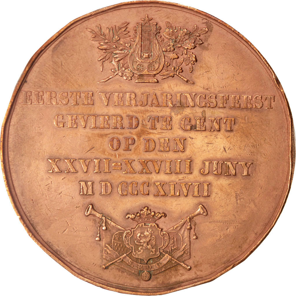 Belgique, Medal, Arts & Culture, TTB, Cuivre