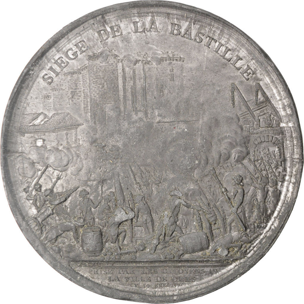 France, Medal, End of Monarchy, History, Andrieu, EF(40-45), Tin