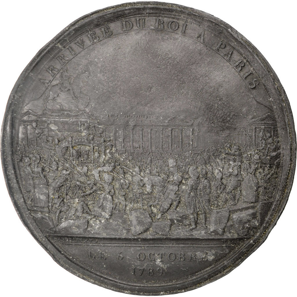 France, Medal, End of Monarchy, History, Andrieu, TB+, Lead