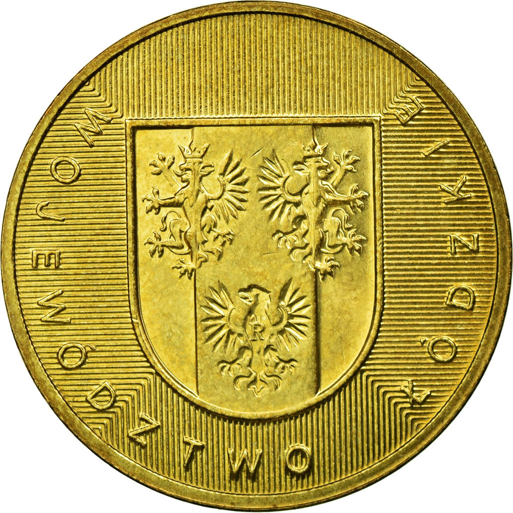 Moneta, Polska, 2 Zlote, 2004, Warsaw, EF(40-45), Mosiądz, KM:487