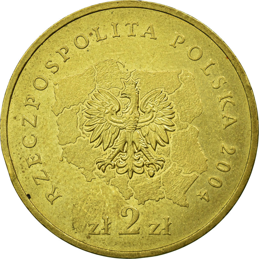 Munten, Polen, 2 Zlote, 2004, Warsaw, ZF, Tin, KM:493