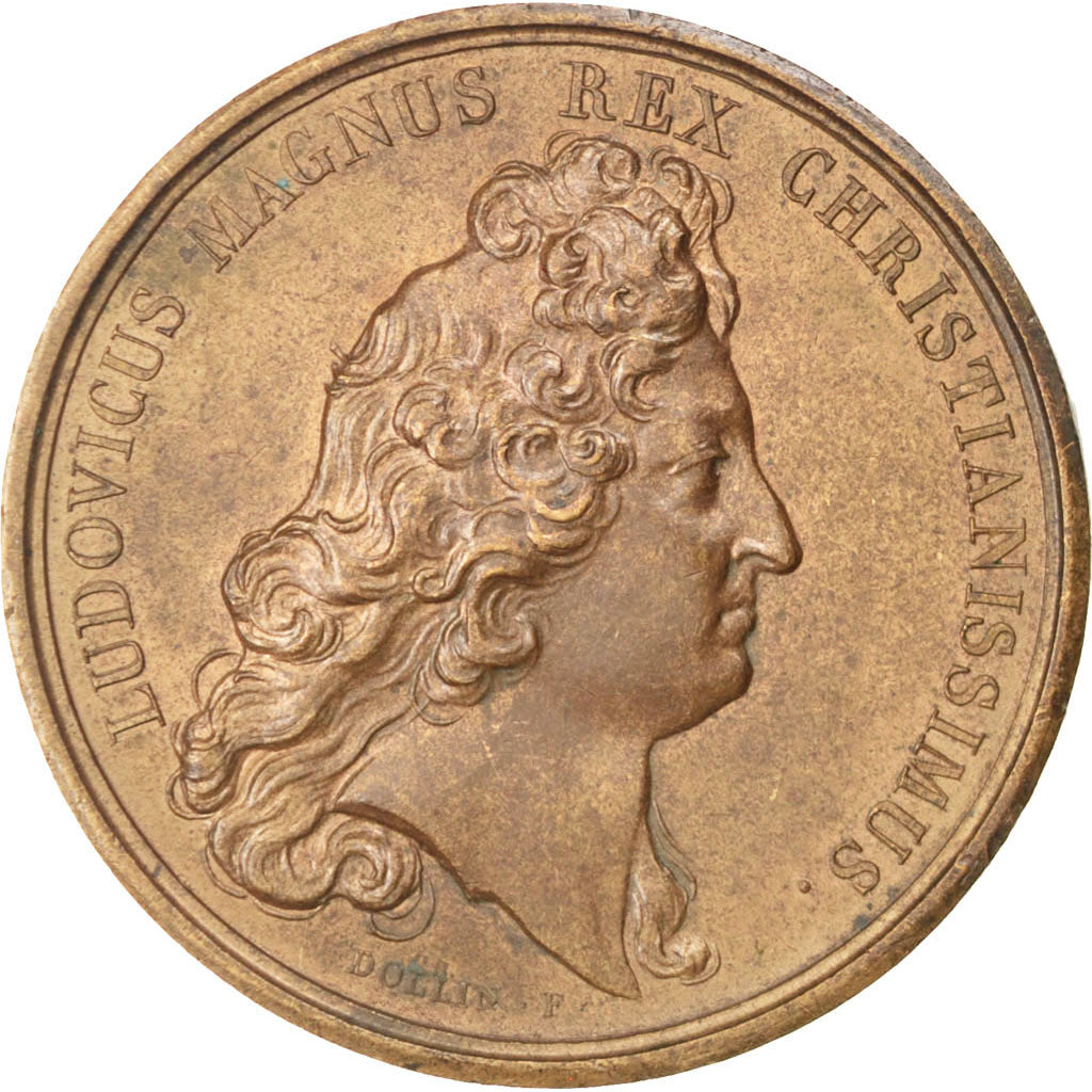 France, Medal, Louis XIV, Politics, Society, War, Mauger, SUP, Cuivre, Divo:244