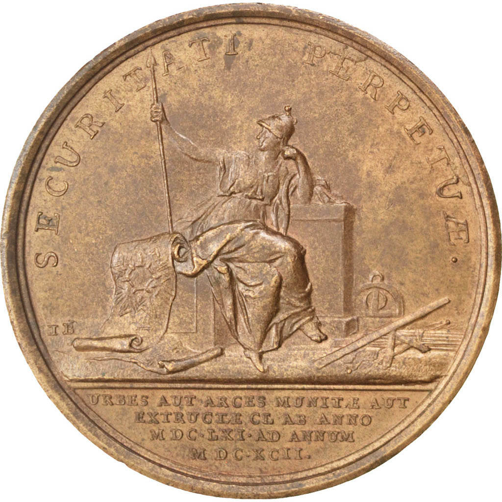 France, Medal, Louis XIV, Politics, Society, War, Mauger, SUP, Cuivre, Divo:244