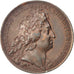 Francja, Medal, Ludwik XIV, Polityka, społeczeństwo, wojna, Mauger, AU(50-53)